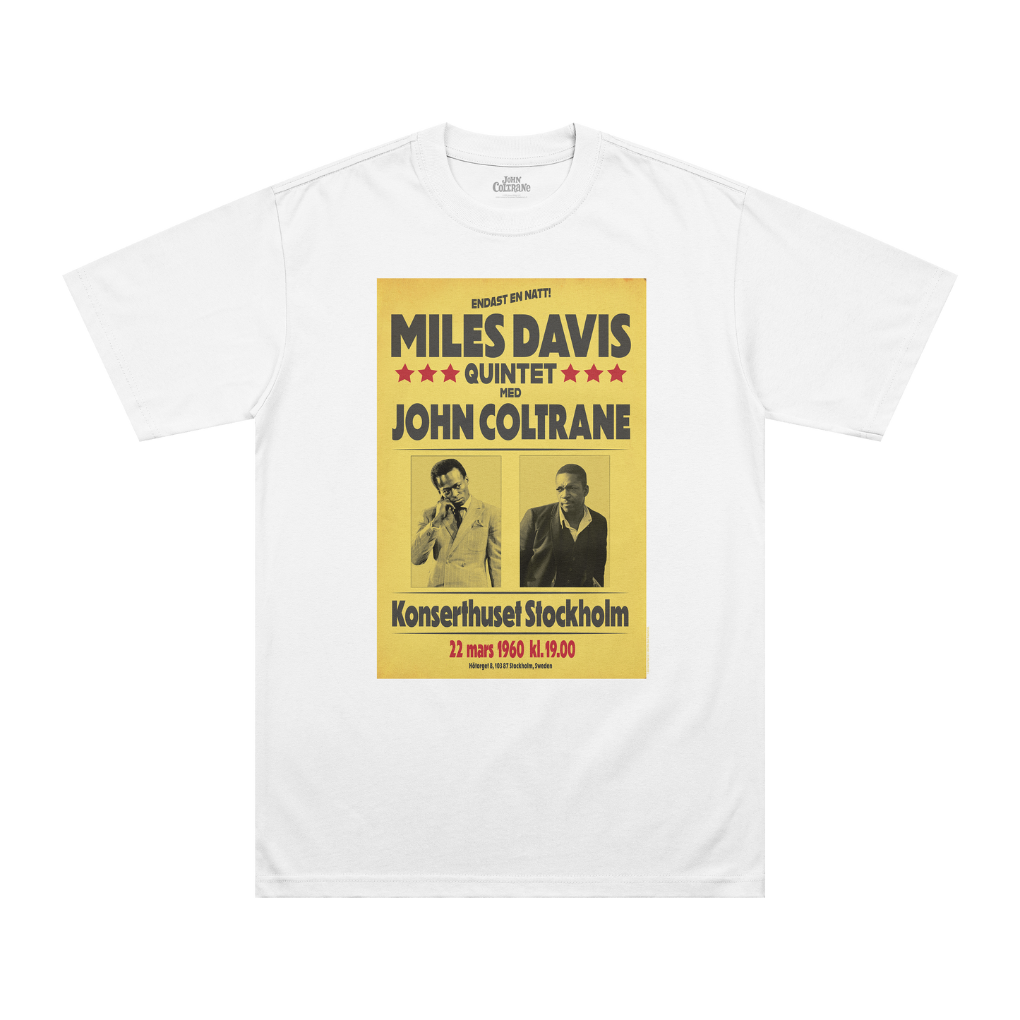 Miles Davis and John Coltrane Stockholm T-Shirt