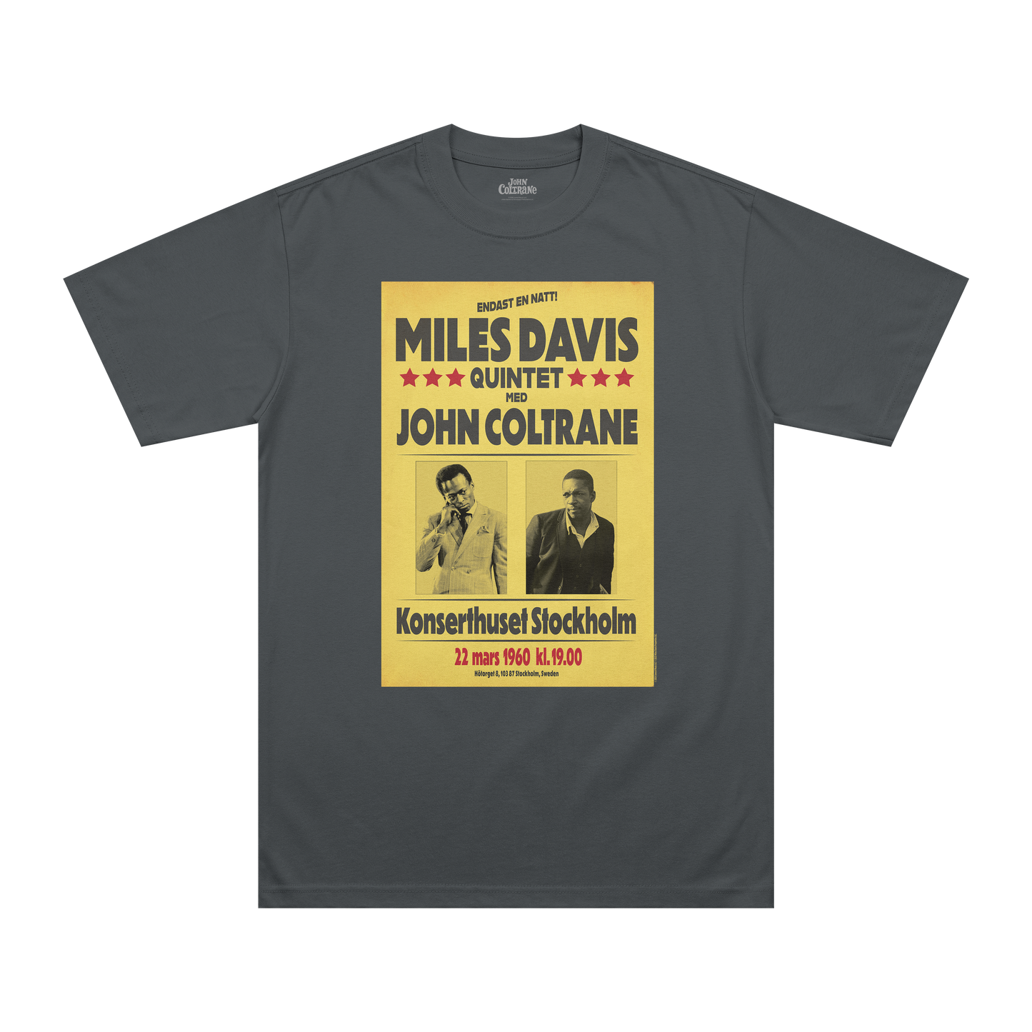Miles Davis and John Coltrane Stockholm T-Shirt