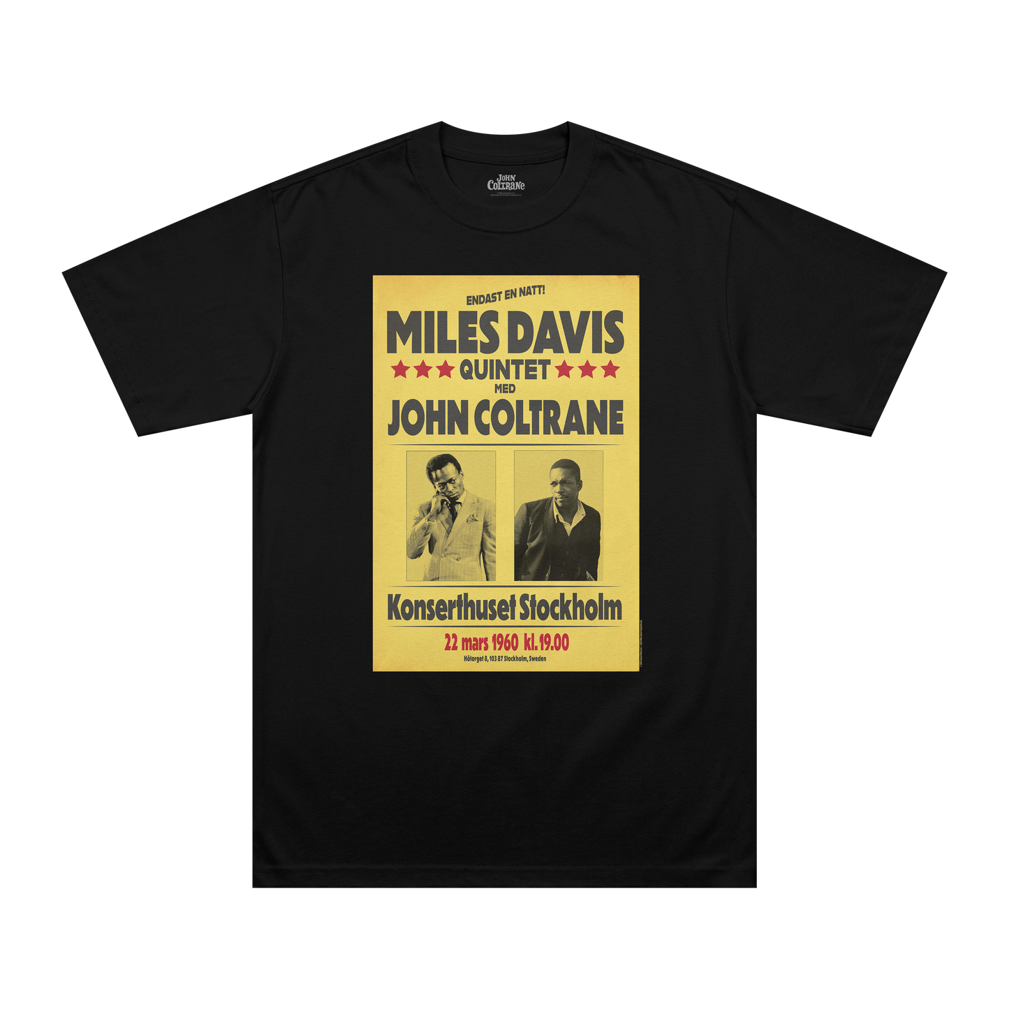 Miles Davis and John Coltrane Stockholm T-Shirt